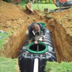 Travaux de terrassement cuve, fosses septique